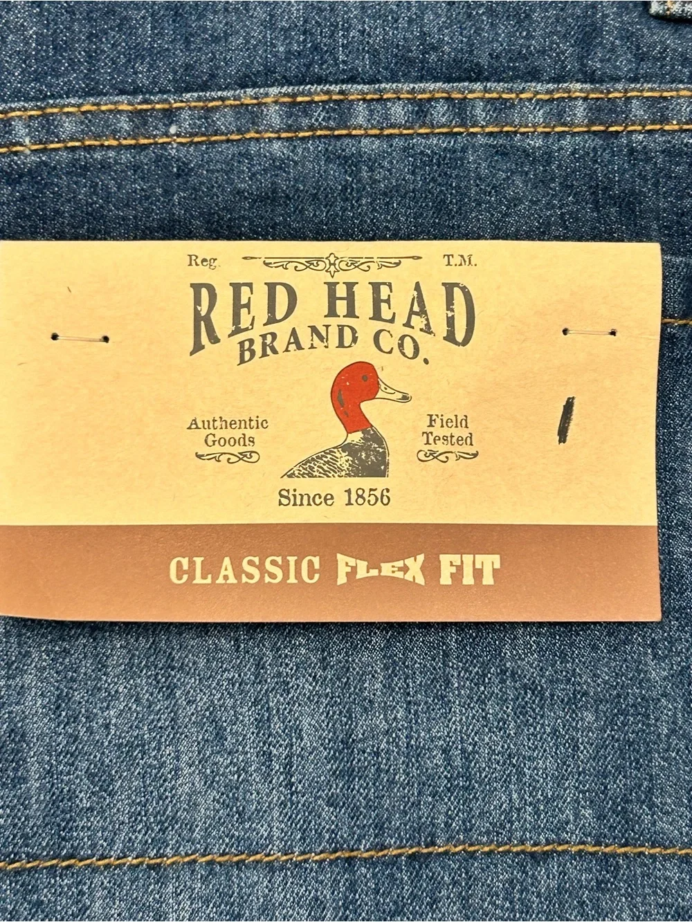 RedHead‎ Classic Flex Fit Men's Straight Leg Blue Jeans NWT 40x30 Denim Casual